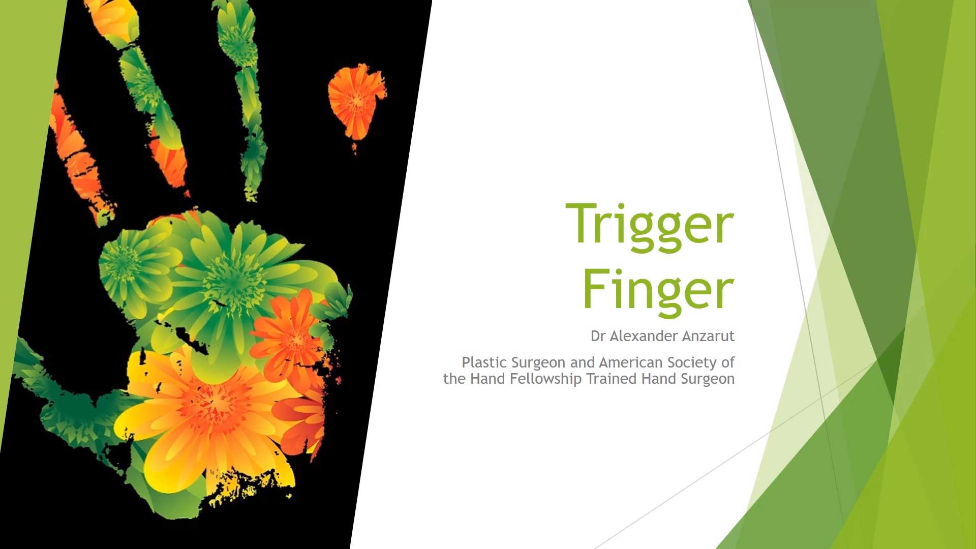 trigger finger diagnosis and treatment